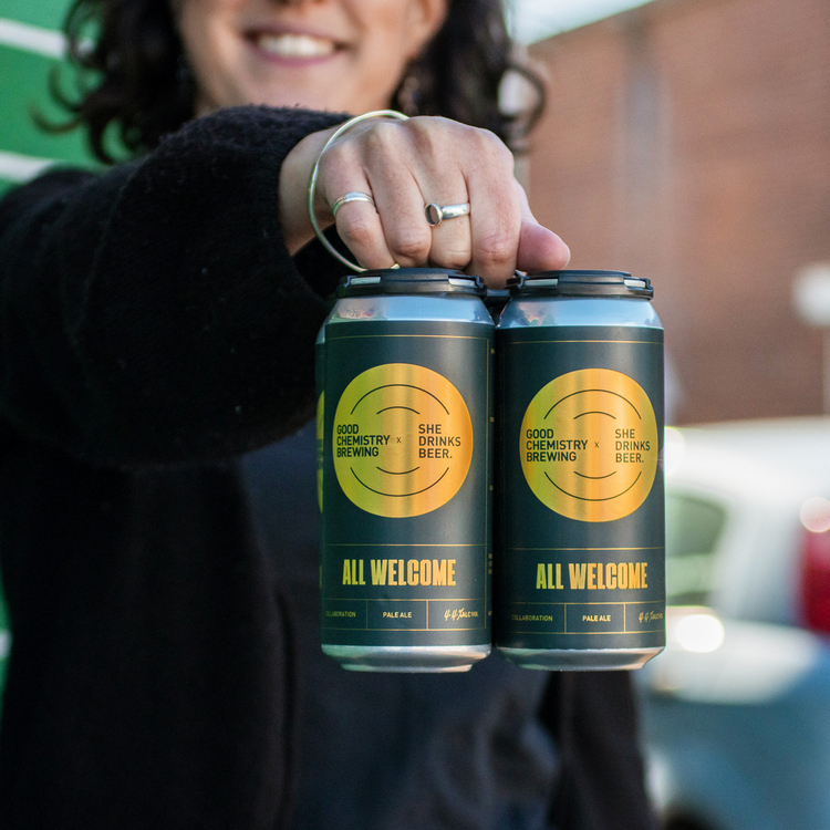 GCB All Welcome cans