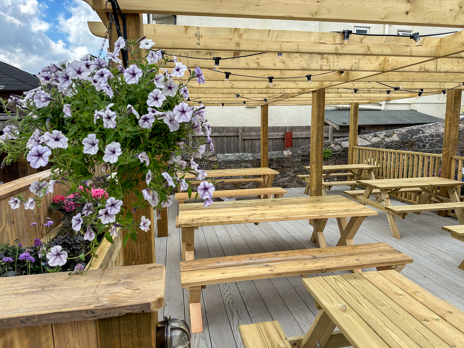 George Plympton beer garden