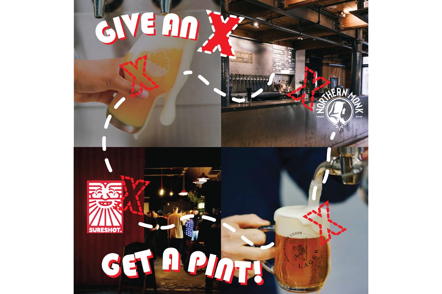 Give X get pint