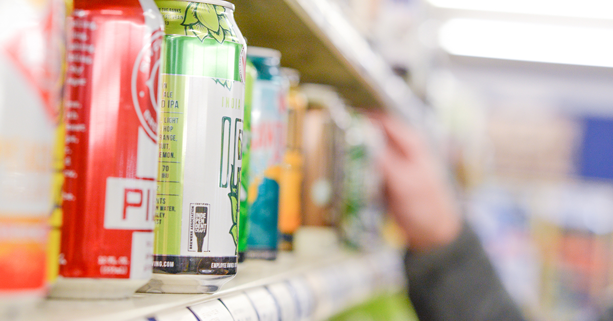 US beer cans