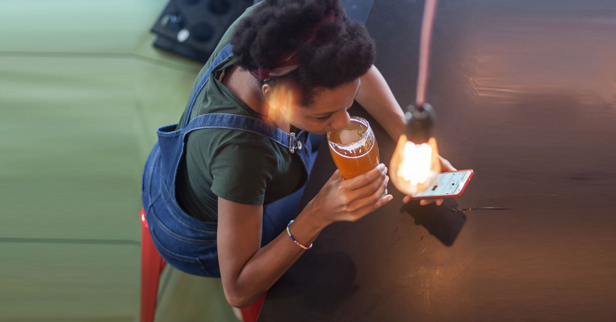 woman drinking